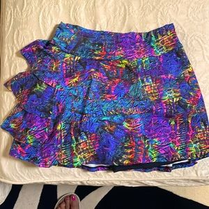 Donnajo golf tennis print skirt. Ruffles on the back. Super cute.